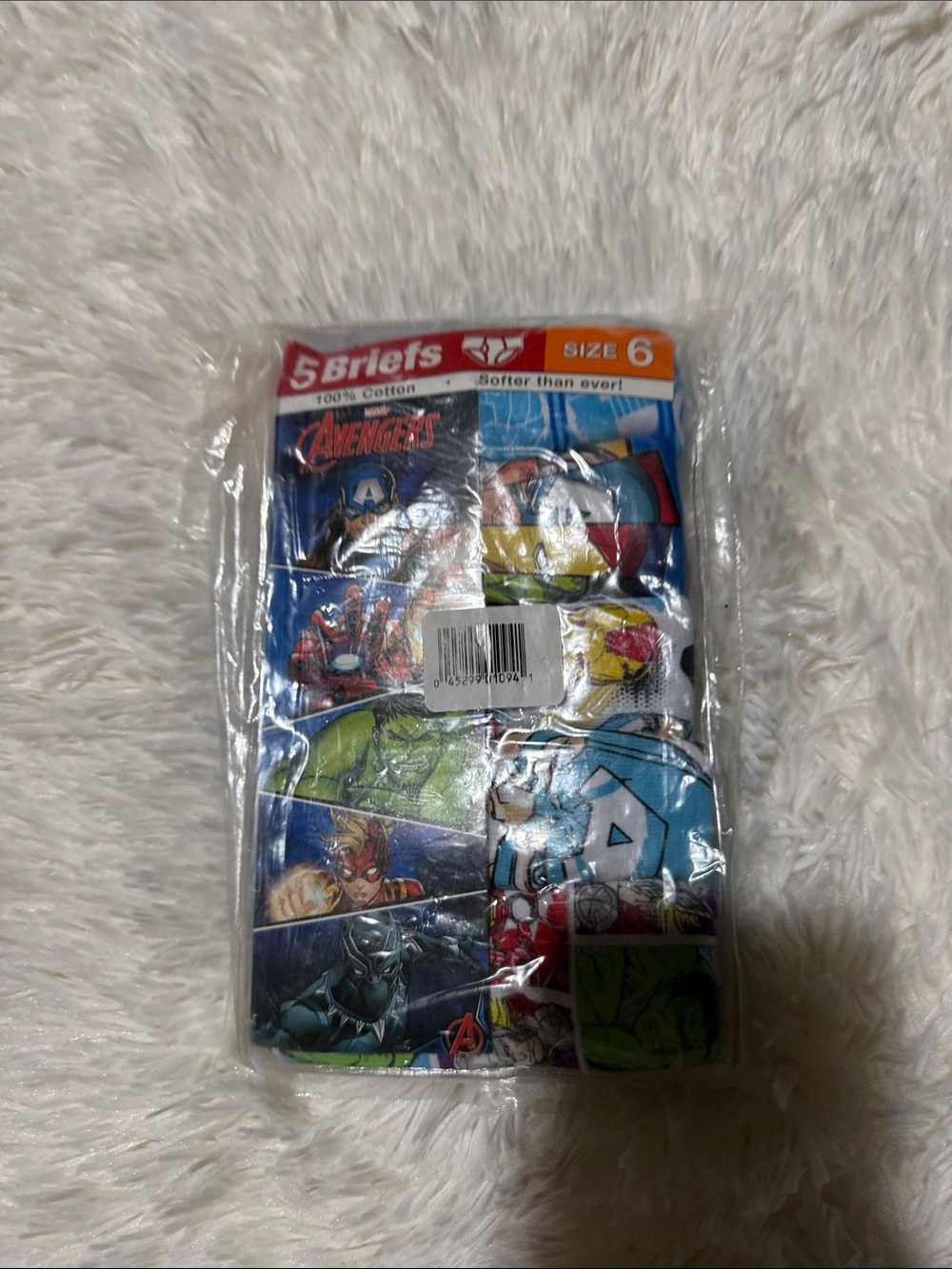Avenger Kids Briefs Multi-Color Superhero Pack - Blue Dominant